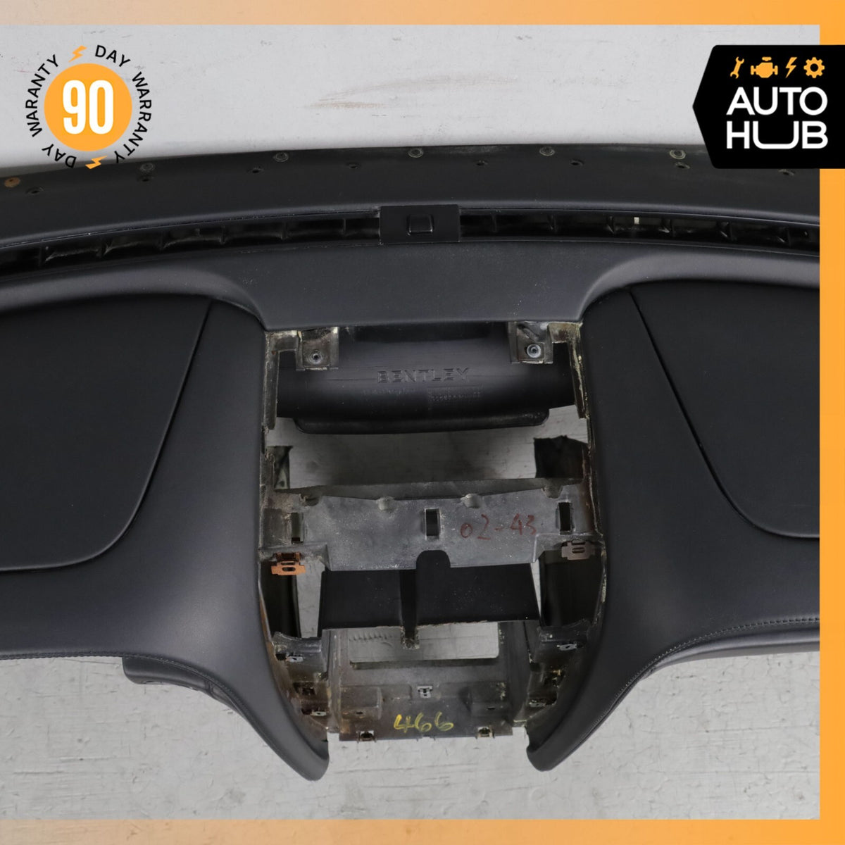 03-06 Bentley Continental GT Flying Spur Dashboard Panel Dash Board Black OEM - photo 7
