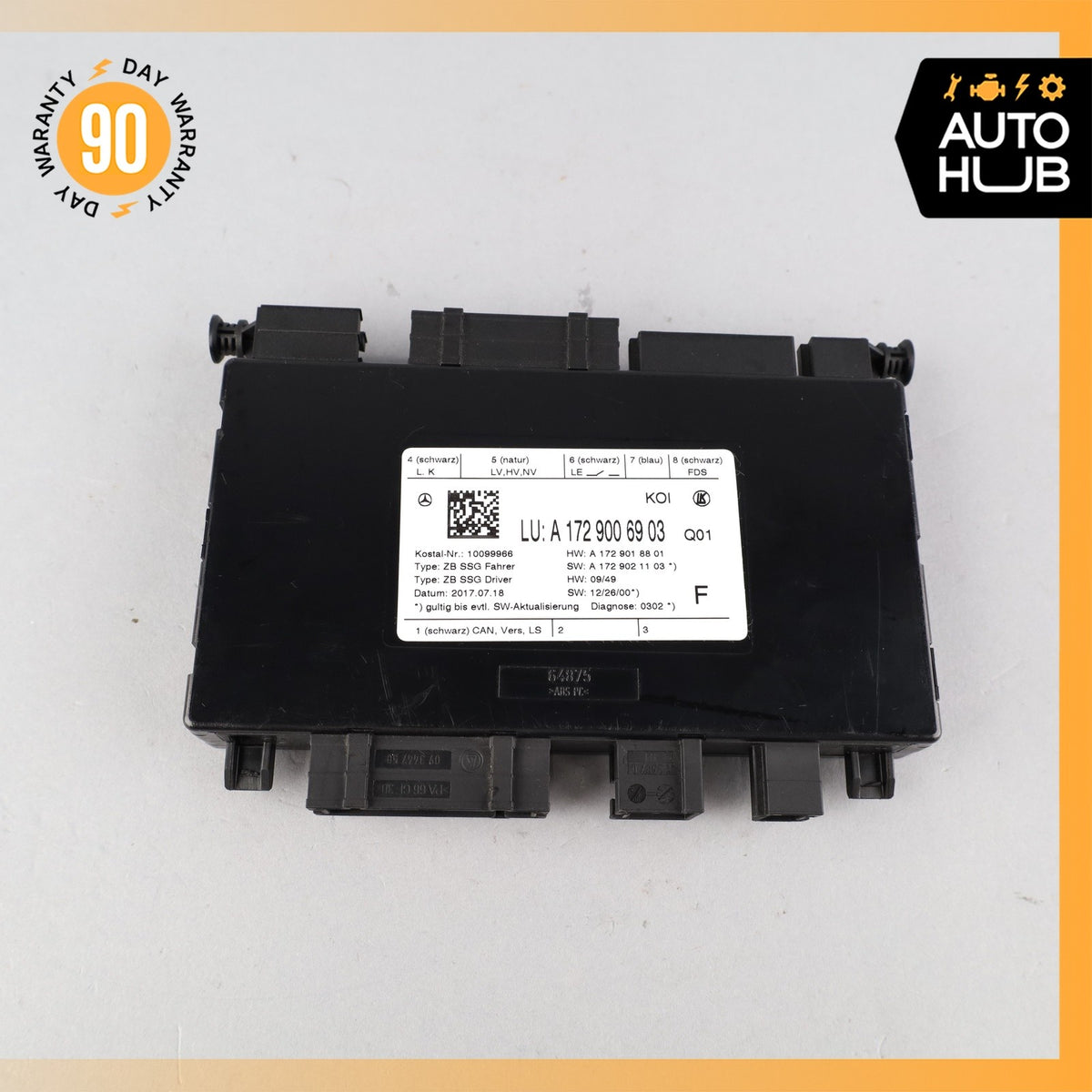08-18 Mercedes R172 SLC300 E550 CLS63 Seat Control Module Front Left Side OEM - photo 6