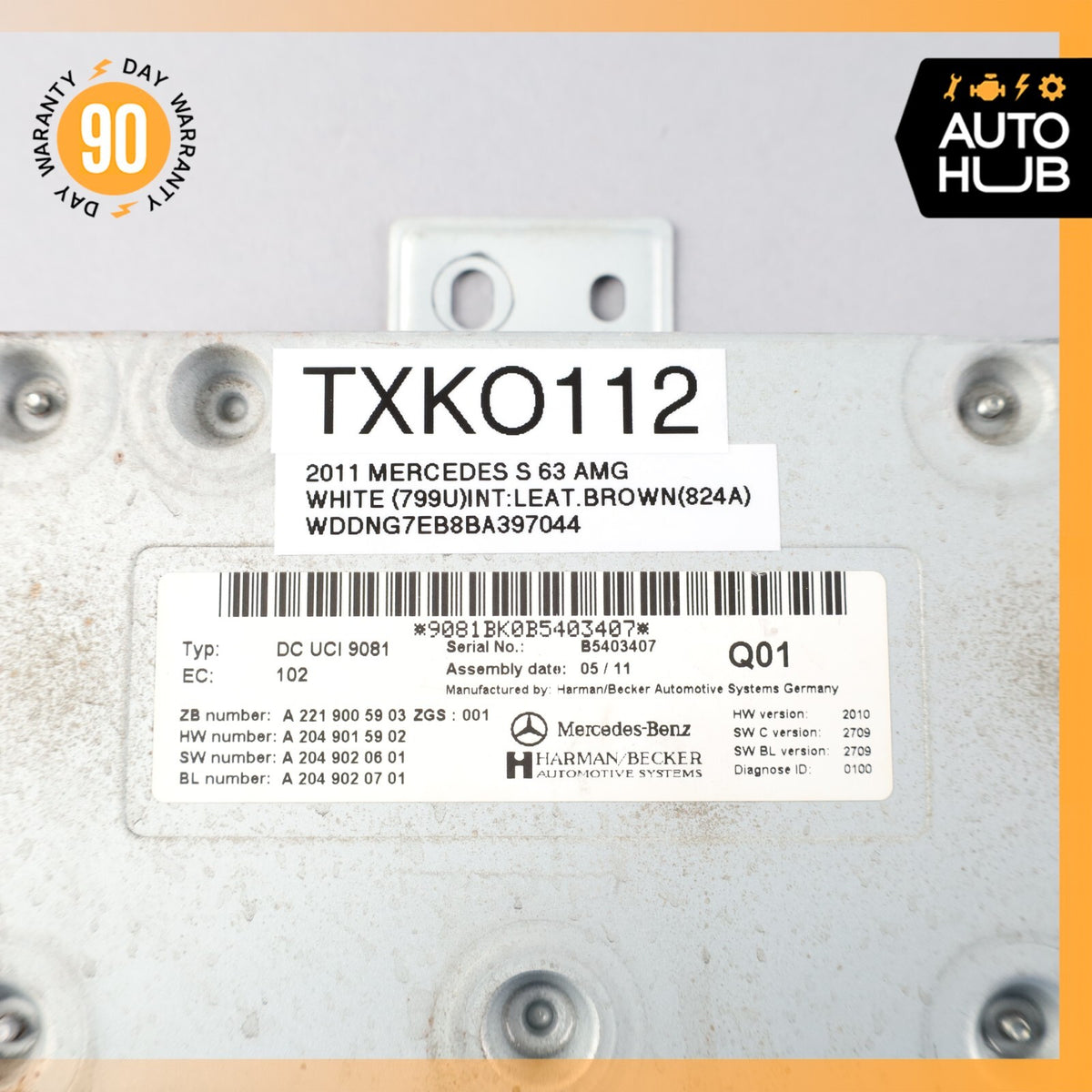 Mercedes W221 S63 AMG CL550 SLK350 Communication Interface Module 2219005903 OEM - photo 7