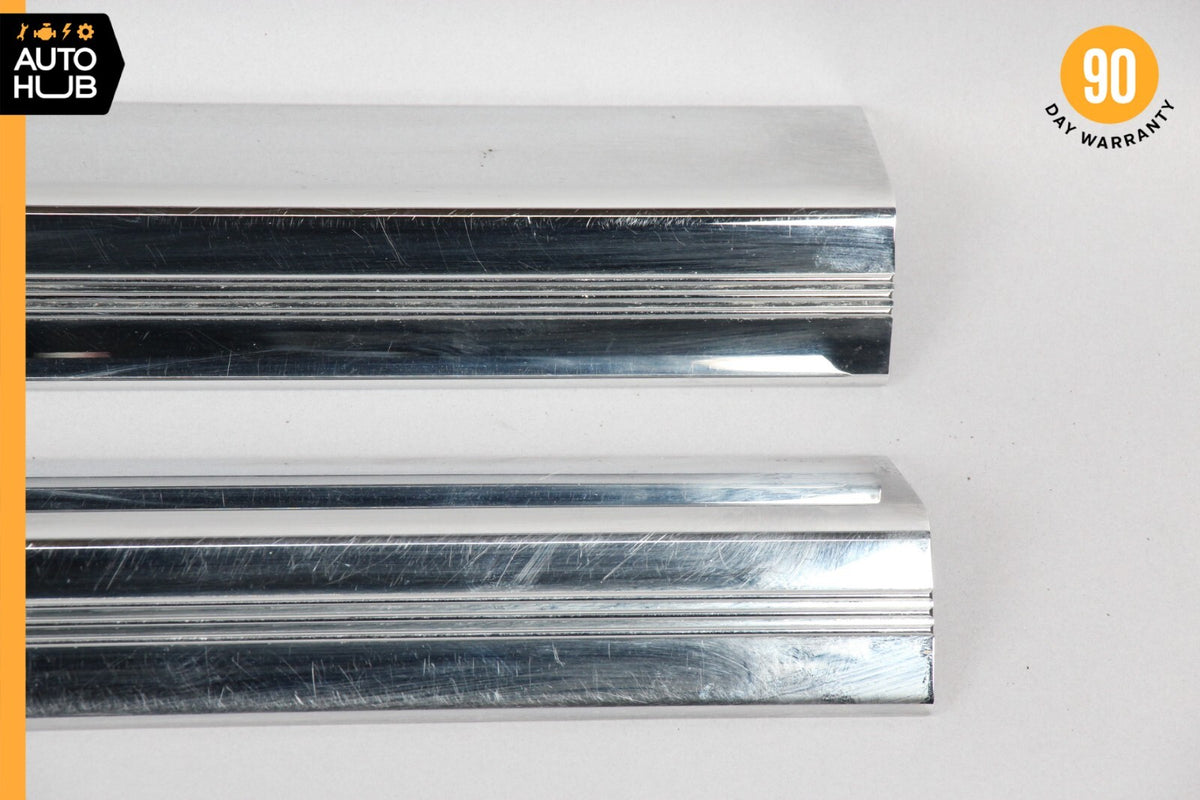 03-06 Mercedes W215 CL500 CL55 AMG Door Step Sill Cover Right & Left Set OEM - photo 5