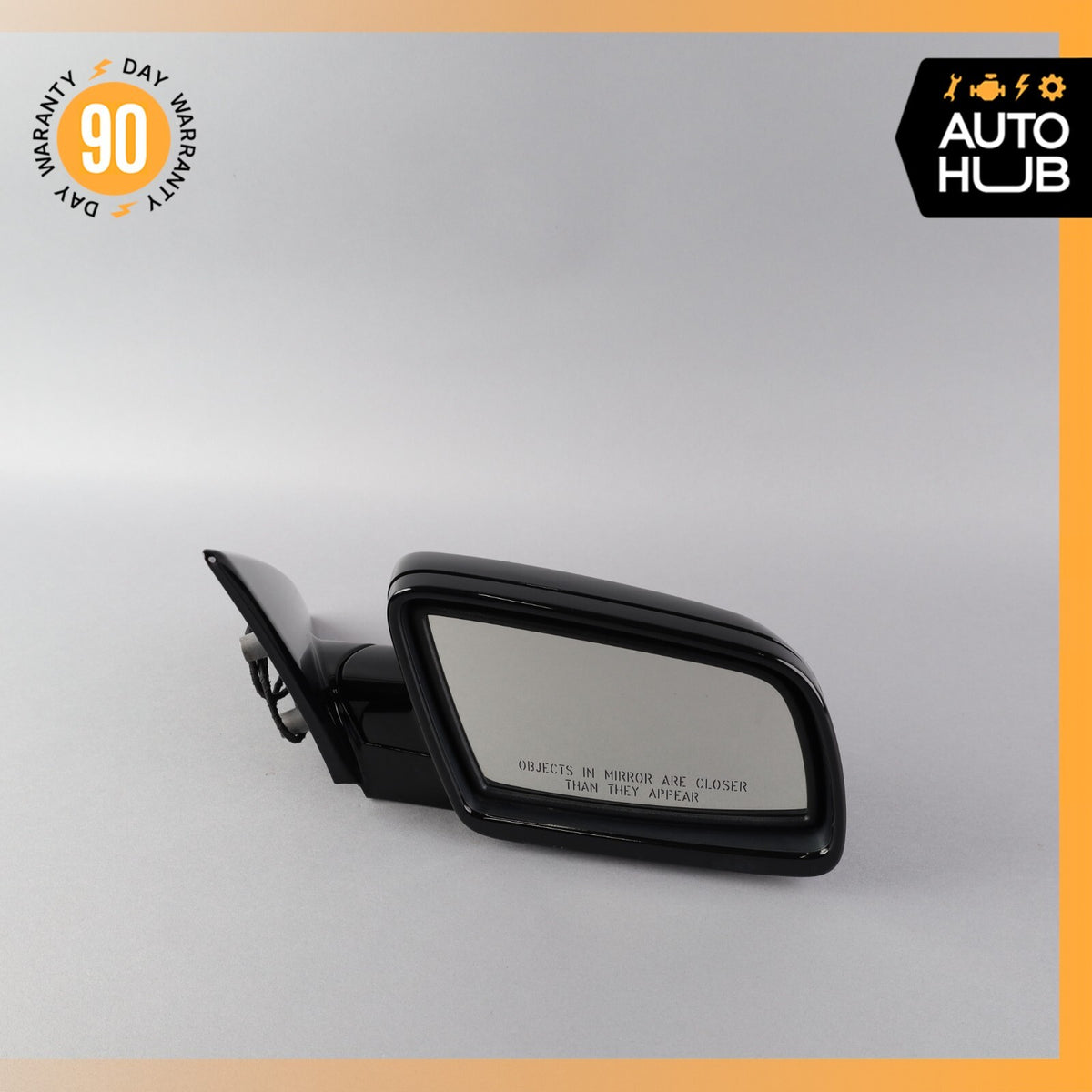 06-10 BMW E64 650i Right Passenger Side Rear View Door Mirror Jet Black OEM 71k - photo 2