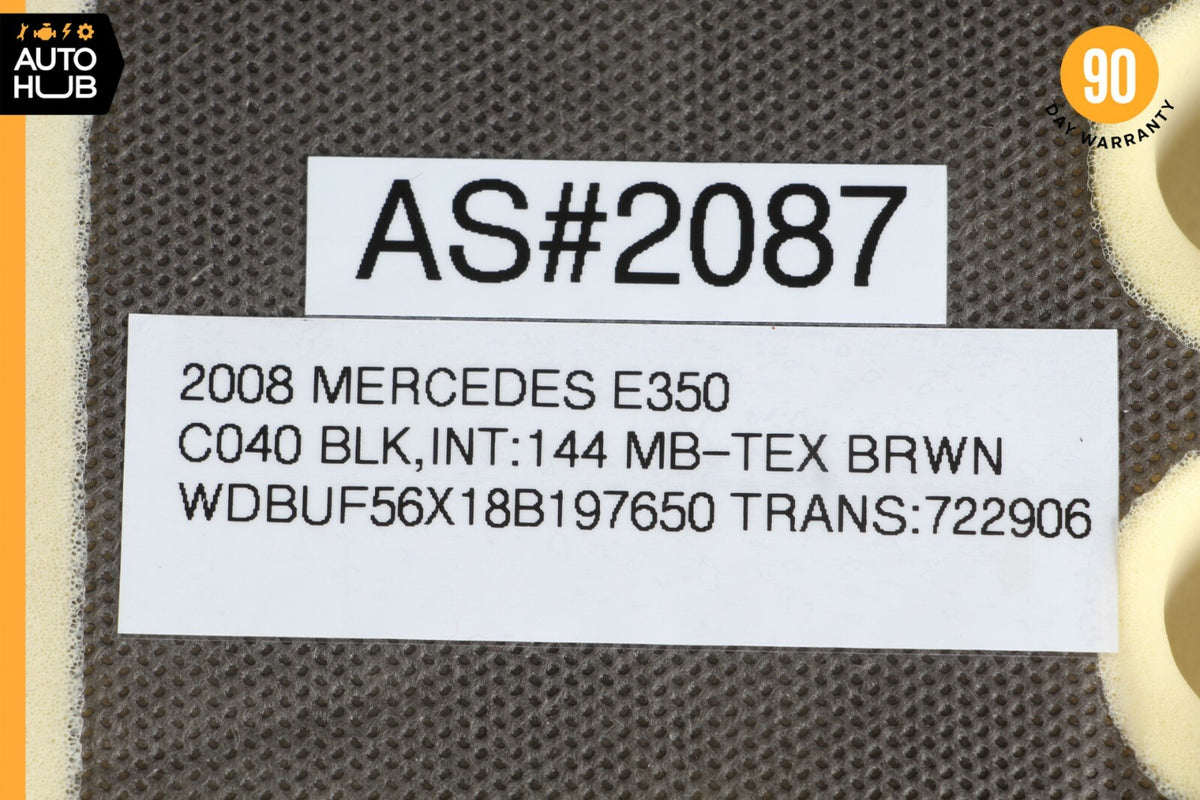 07-09 Mercedes W211 E350 E320 Front Right Lower Bottom Passenger Seat Cushion - photo 12