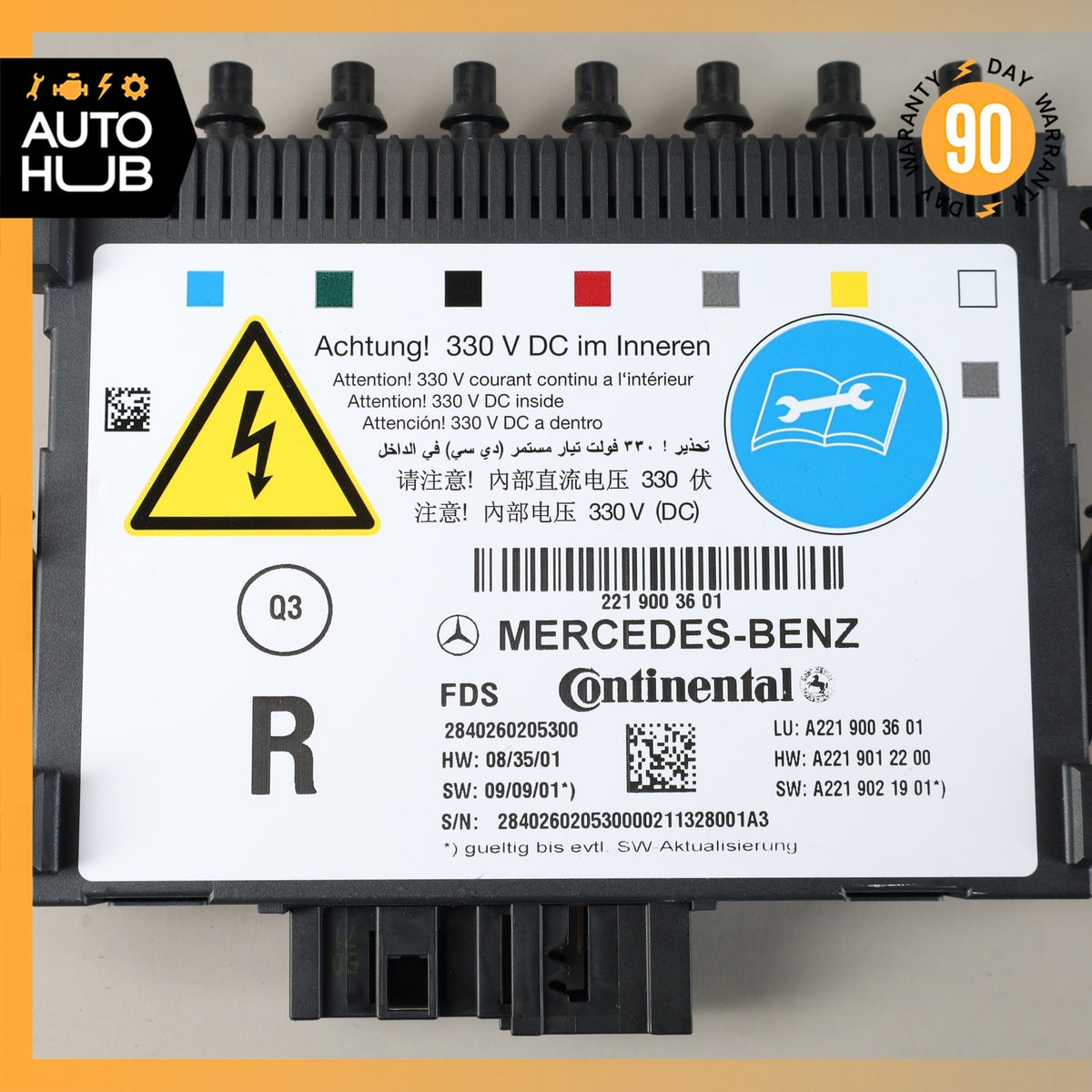 10-13 Mercedes W221 S550 S400 Front Right Seat Dynamic Lumbar Control Module OEM - photo 10