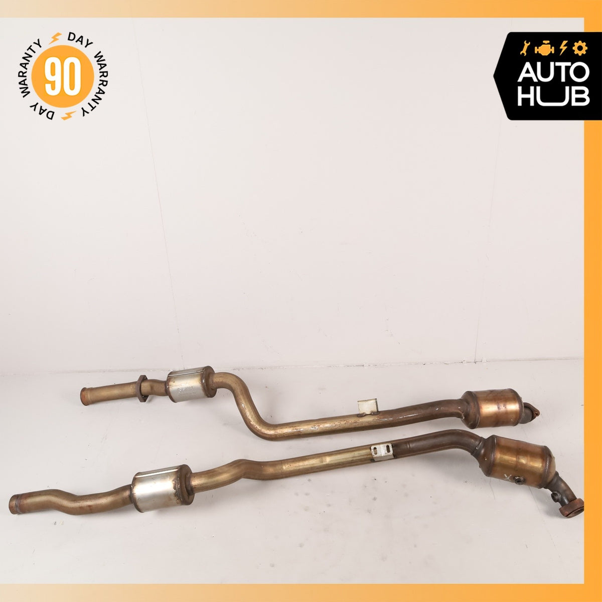 Mercedes W219 CLS550 E550 RWD Engine Left & Right Side Exhaust Downpipe Set OEM - photo 10