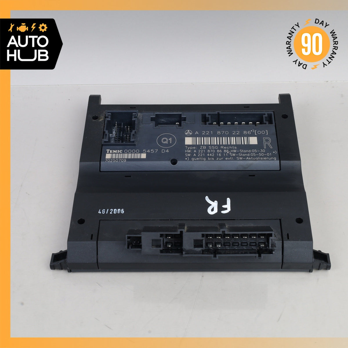 07-13 Mercedes W221 S600 S63 AMG Front Right Side Under Seat Control Unit OEM - photo 2
