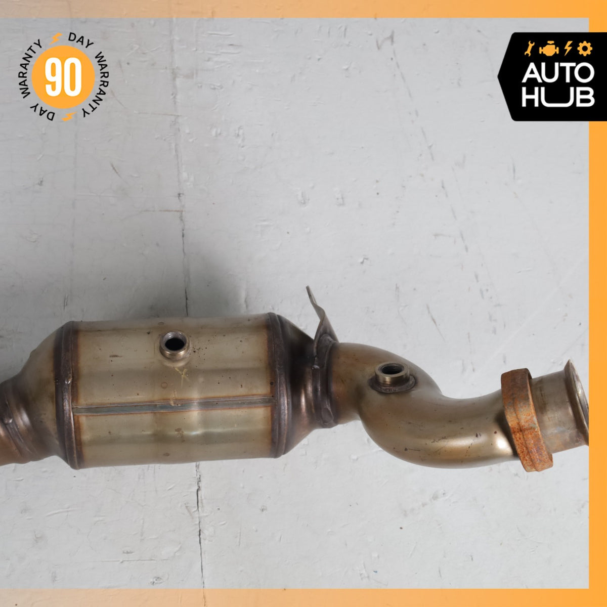 11-14 Mercedes W221 S550 Engine Exhaust Downpipe Resonator Set 2214907336 OEM - photo 7