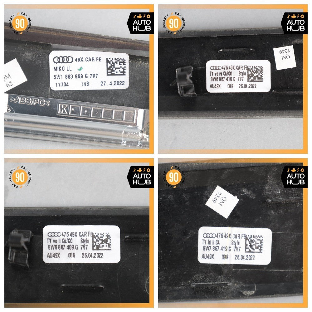 18-24 Audi B9 S5 A5 Convertible Dashboard Door Panel Trim Carbon Set OEM 24k - photo 21