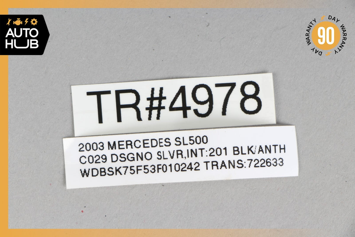 Mercedes R230 SL500 SL55 Convertible Top Left Side Load Assist Cylinder OEM - photo 11