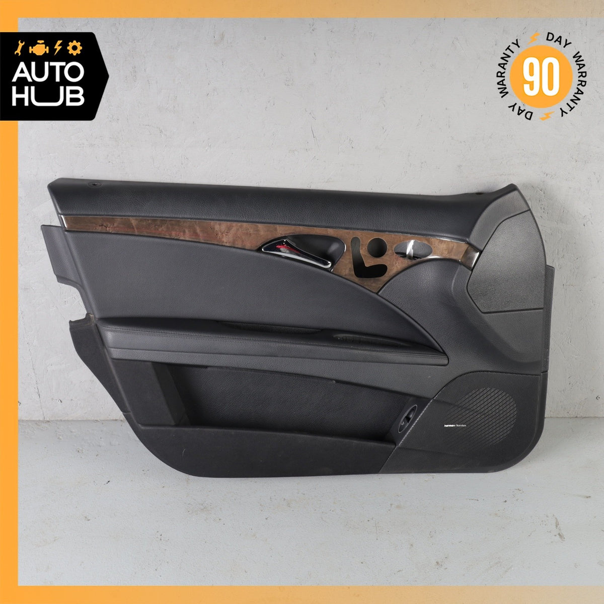 07-09 Mercedes W211 E350 E550 Interior Door Panel Front Left Side Black OEM - photo 1