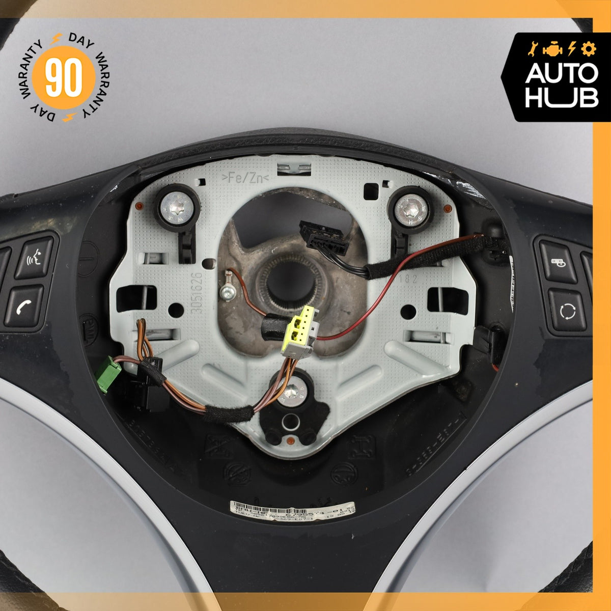 BMW E88 128i 135i Sport Steering Wheel Black w/ Switch 32306795574 OEM - photo 9