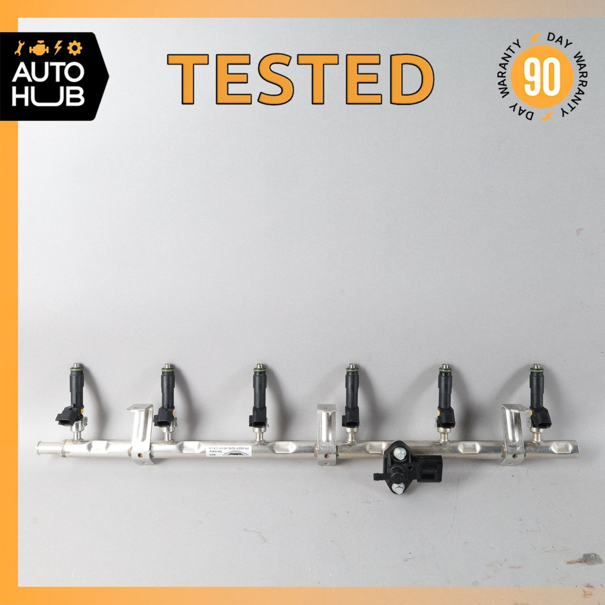 10-17 Aston Martin DB9 Rapide Right Side Fuel Injector Rail w/Injectors OEM - photo 1
