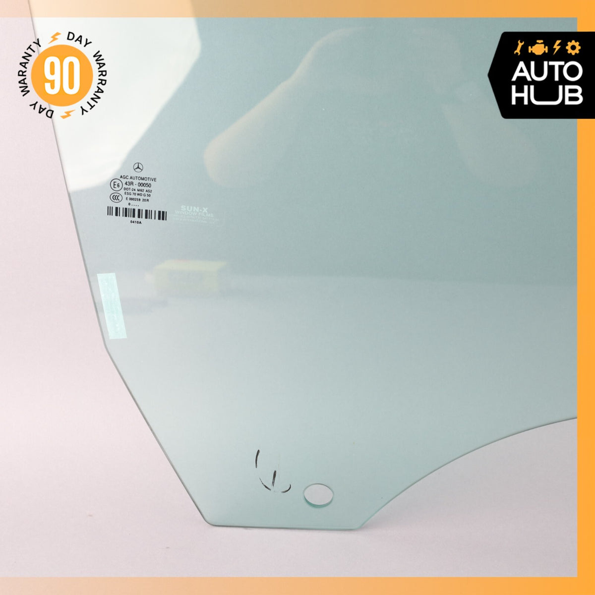 11-17 Mercedes W207 E550 Convertible Door Window Glass Front Right Side OEM 74k - photo 3