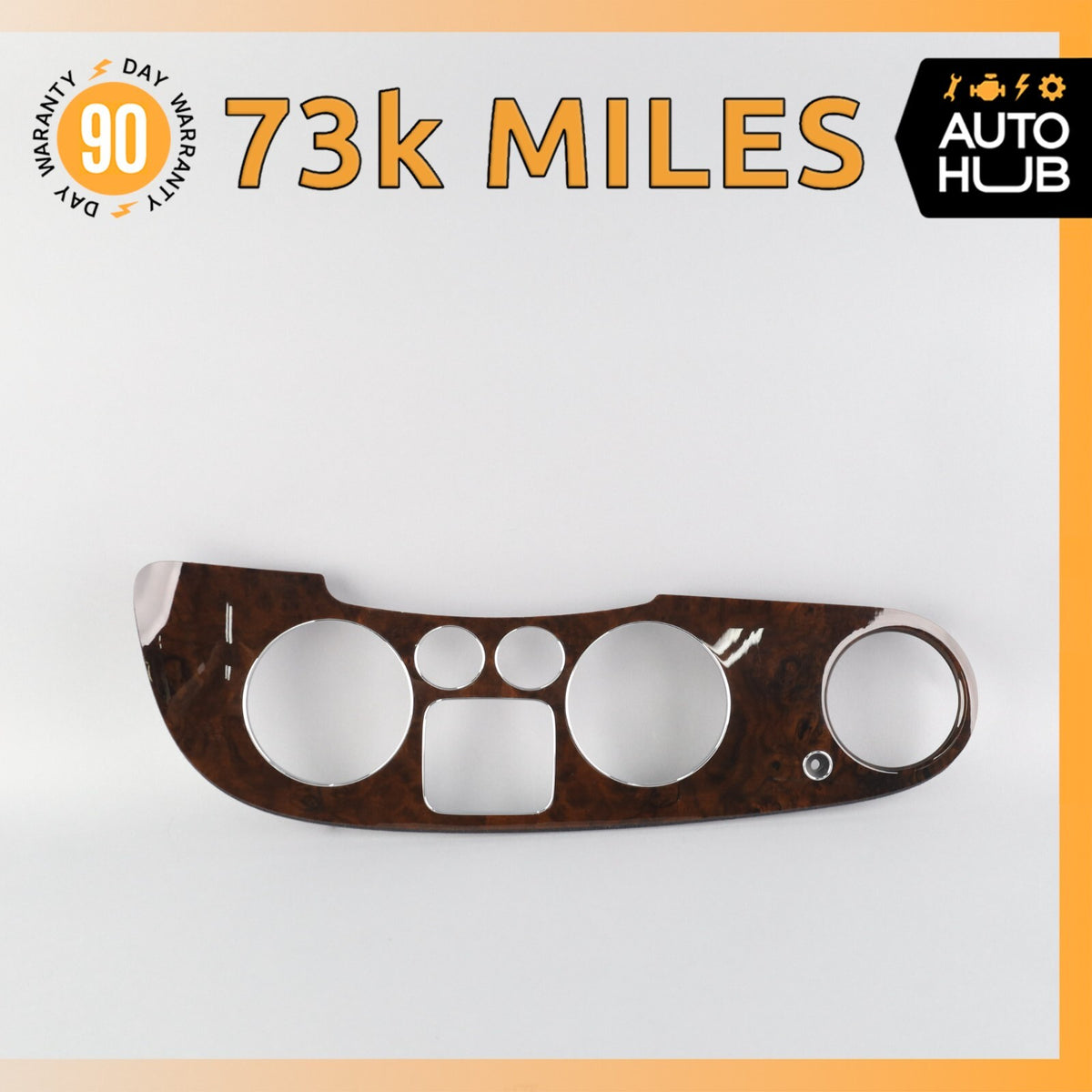 03-13 Bentley Continental GT GTC Dash Panel Speedometer Bezel Trim Wood OEM 73k - photo 1