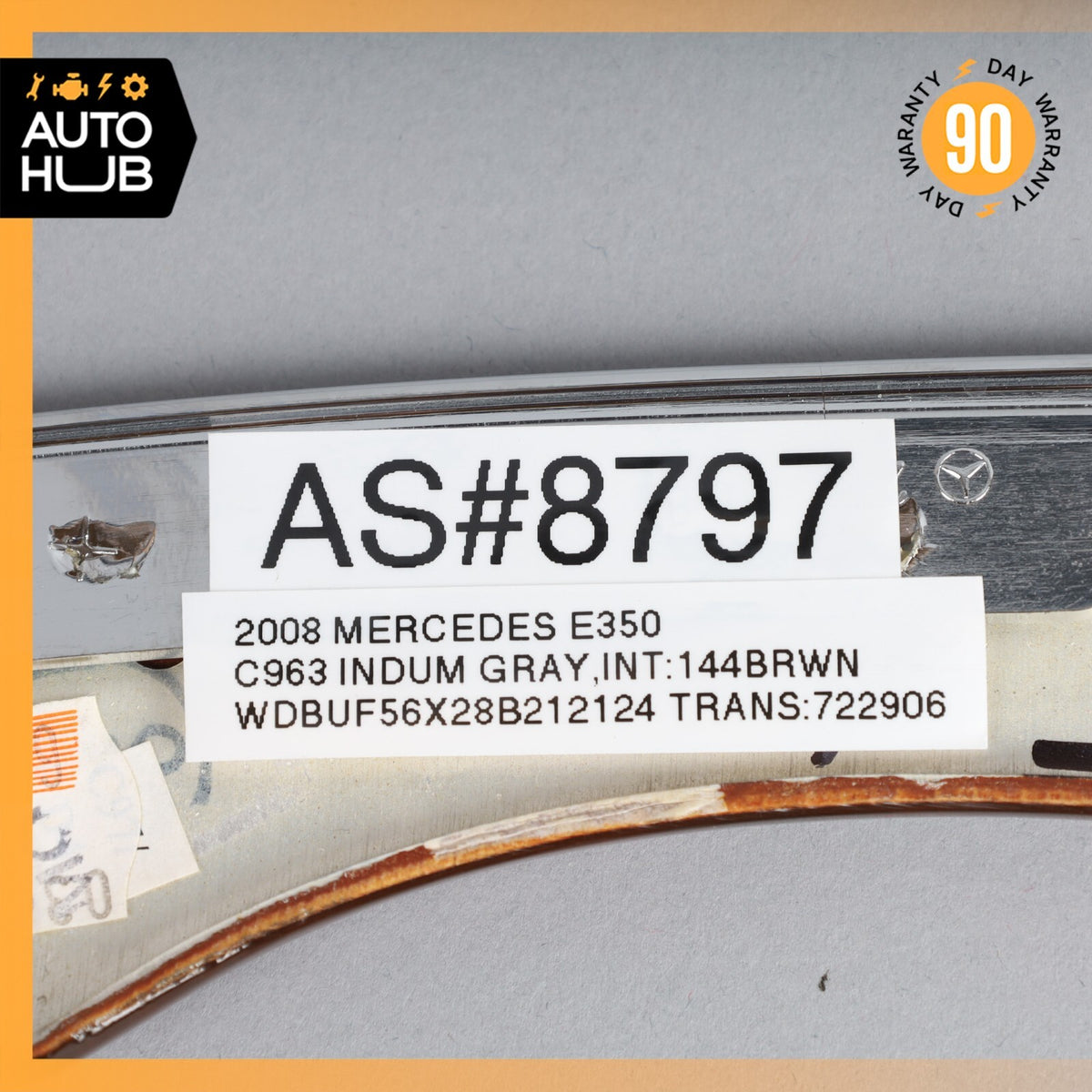 03-09 Mercedes W211 E350 E320 E550 Rear Right Passenger Side Door Trim Wood OEM - photo 12