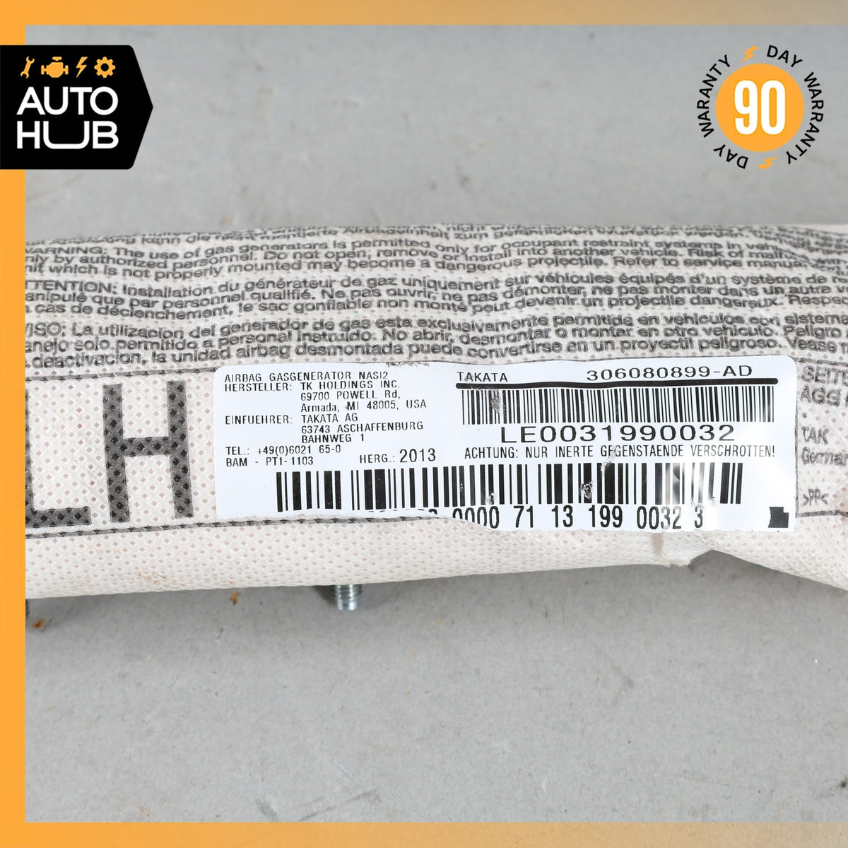 Mercedes W207 E350 E550 C250 Front Left Driver Side Seat Airbag Air Bag OEM - photo 9