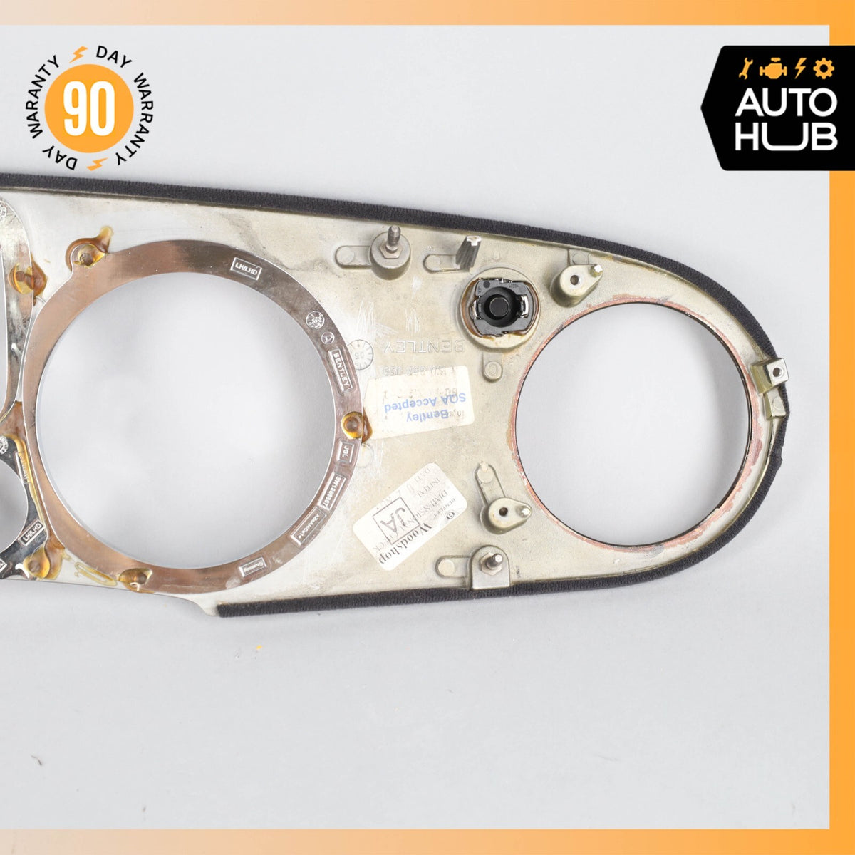 03-13 Bentley Continental Flying Spur Dash Panel Speedometer Bezel Trim Wood OEM - photo 9