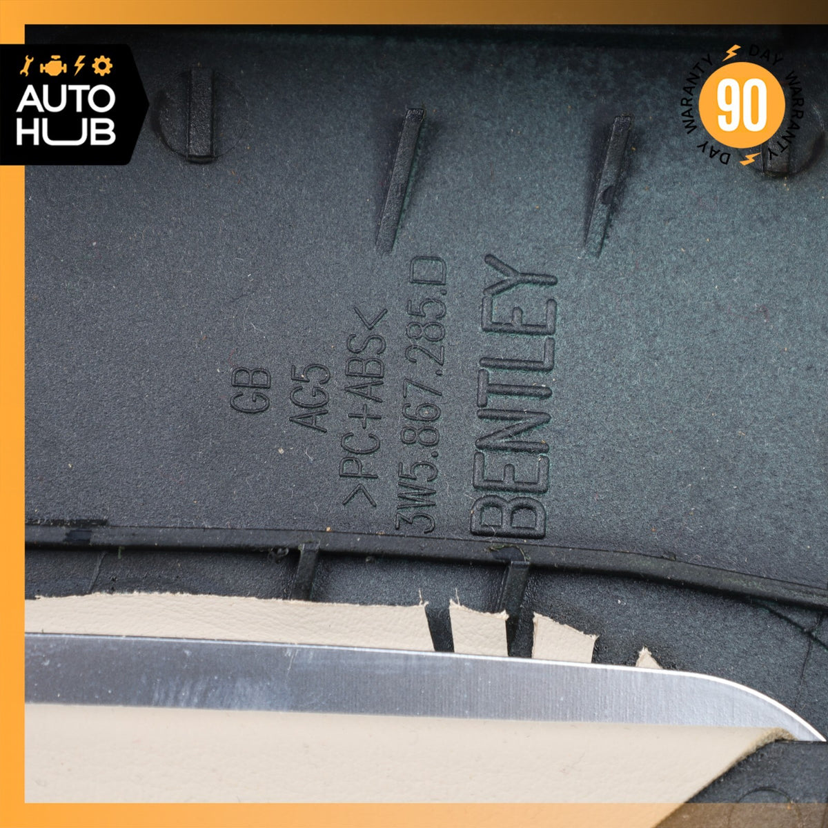 Bentley Continental Flying Spur Left Side Upper B-Pillar Cover Trim OEM 80k - photo 14