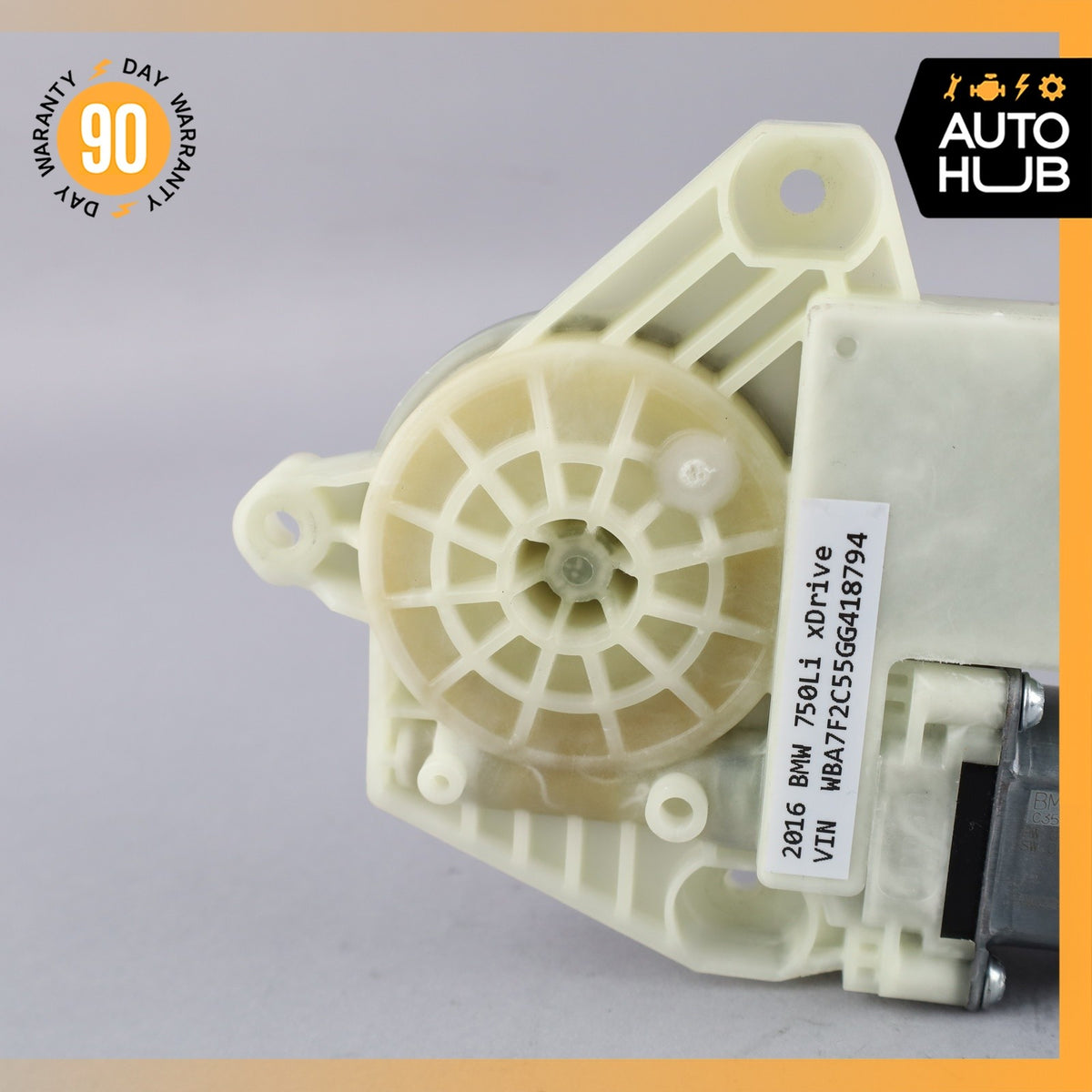BMW G12 750Li Front Right Door Window Regulator Motor 7455082 OEM - photo 3