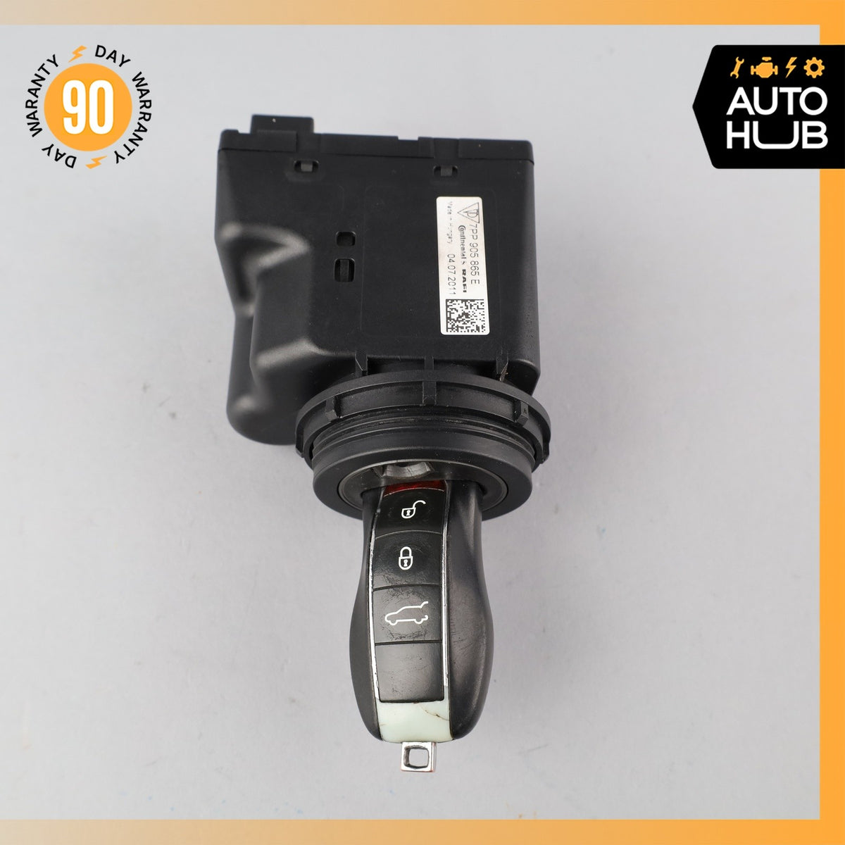 11-18 Porsche Cayenne 958 Start Ignition Switch Module w/ Key 7PP905865E OEM - photo 6