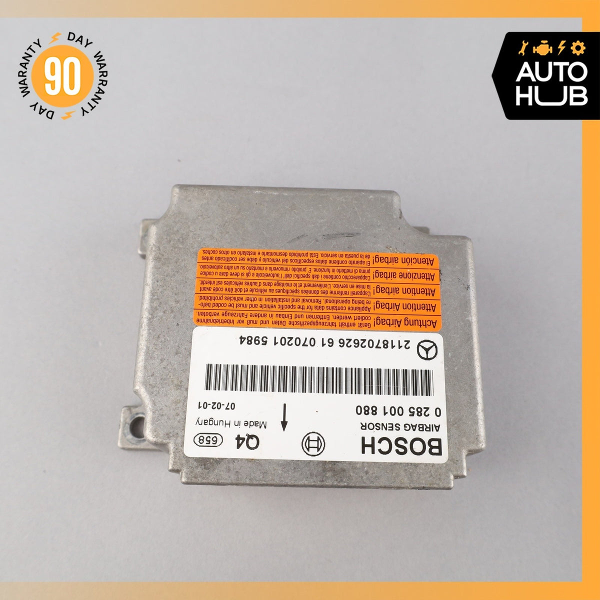 Mercedes W211 E320 E55 AMG Airbag Air Bag Sensor SRS Control Module OEM - photo 7
