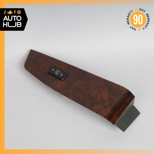 03-06 Mercedes W220 S55 AMG S430 Right Side Window Switch Trim Wood OEM - photo 1