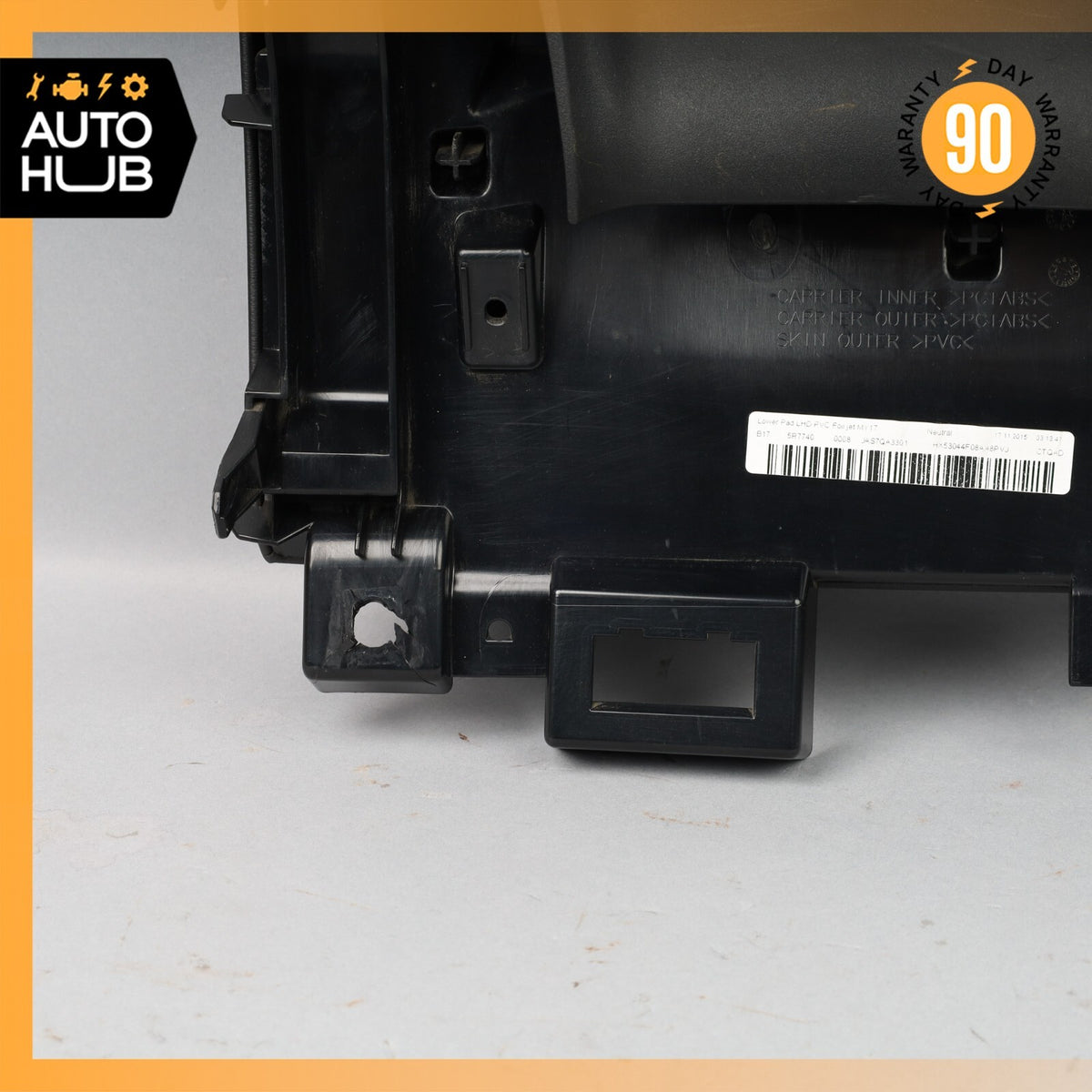 14-24 Jaguar X152 F-Type Front Left Under Dash Lower Knee Panel Black OEM - photo 12