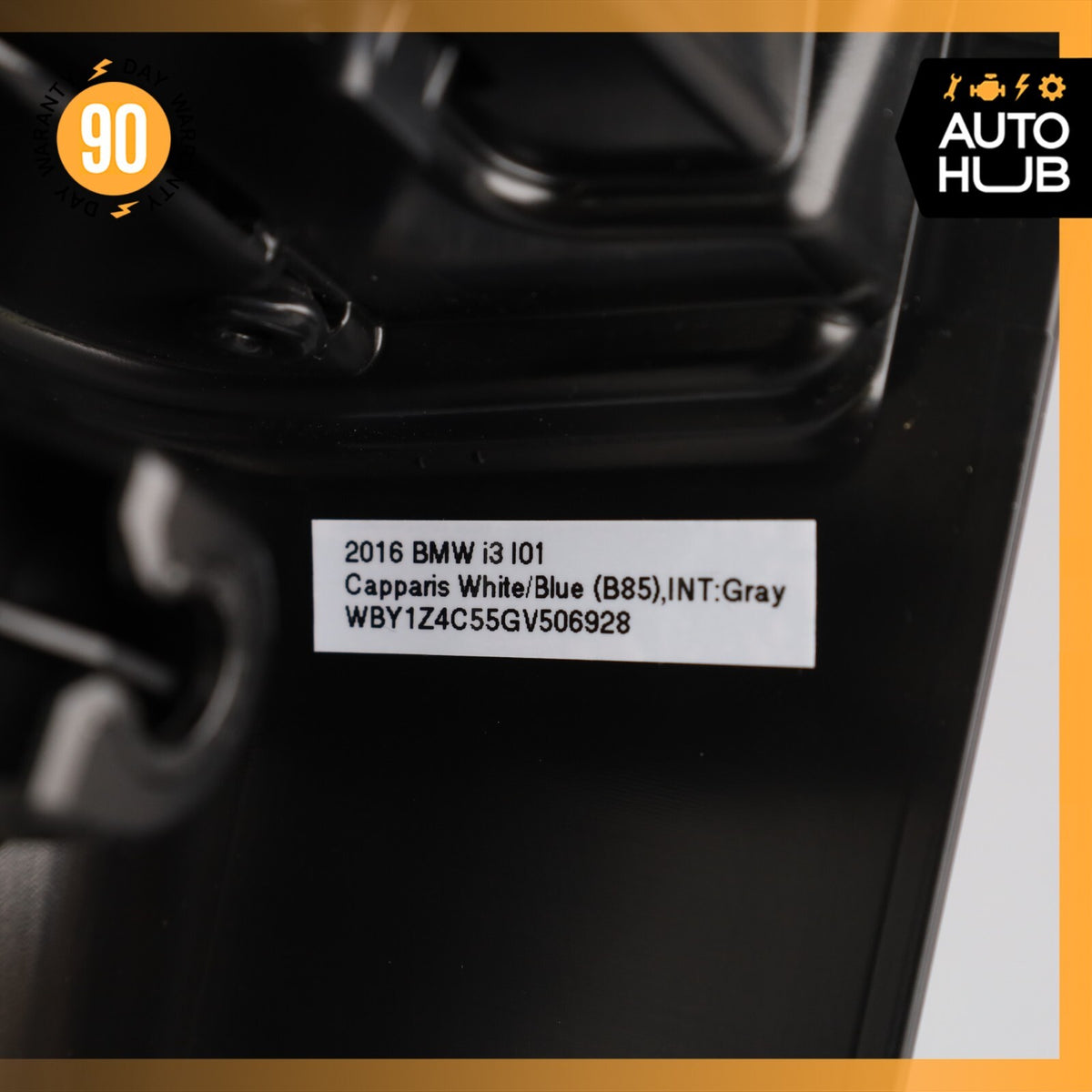 14-17 BMW i3 I01 Rear Right Side Interior Door C-Pillar Cover Panel OEM - photo 10