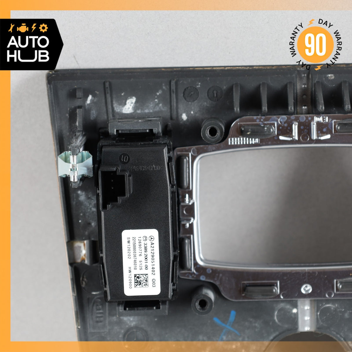 Mercedes W218 CLS550 Center Console Switch Trim Bezel Cover Wood OEM - photo 7