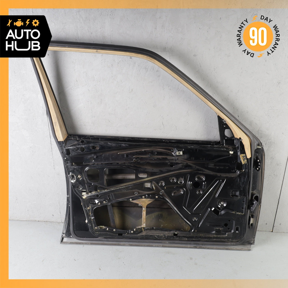 90-95 Mercedes W124 300E E320 Front Left Driver Side Door Shell OEM - photo 12