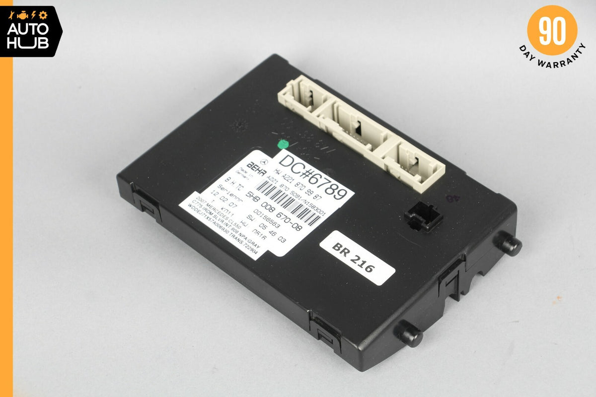 07-14 Mercedes W216 CL550 S550 AC A/C Blower Control Module 2218709987 OEM - photo 2
