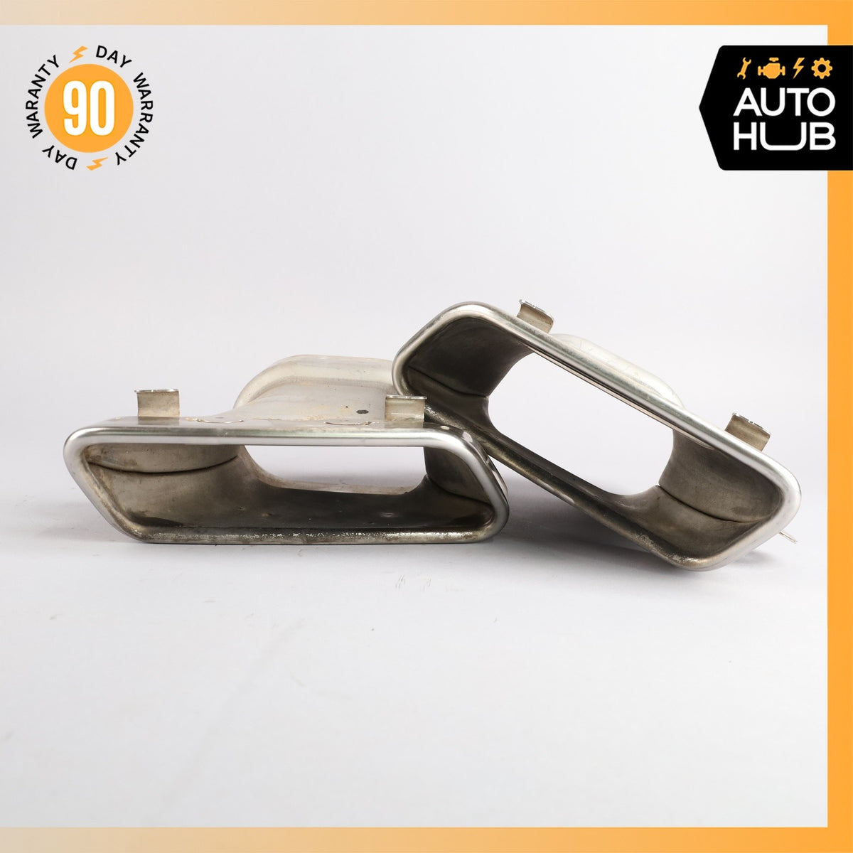 10-16 Mercedes W221 S400 SL400 AMG Exhaust Muffler Tips Left and Right Set OEM - photo 2