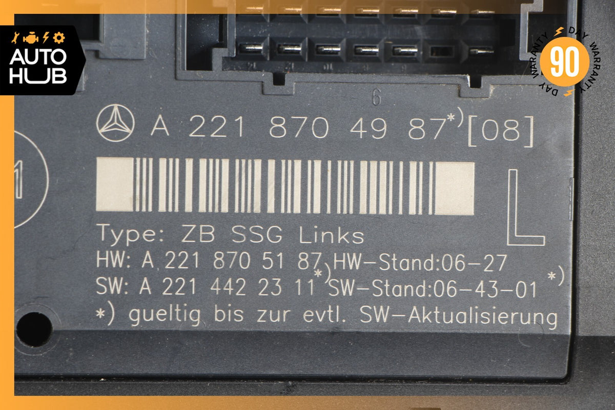 07-13 Mercedes W221 S550 S63 Front Left Driver Side Under Seat Control Unit OEM - photo 9