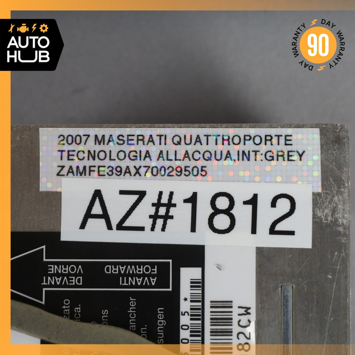 03-13 Maserati Quattroporte M139 Airbag Air Bag SRS Control Module Unit OEM - photo 8