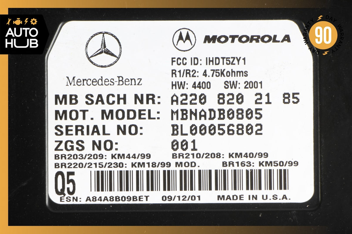 00-06 Mercedes R230 SL500 CL500 Voice Command Control Module 2208202185 OEM - photo 10