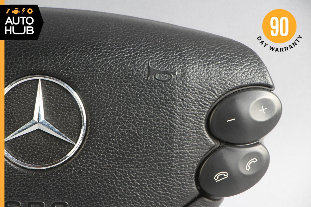 Mercedes R230 SL500 SL55 AMG CLK500 E350 Steering Wheel Airbag Air Bag Black OEM - photo 3