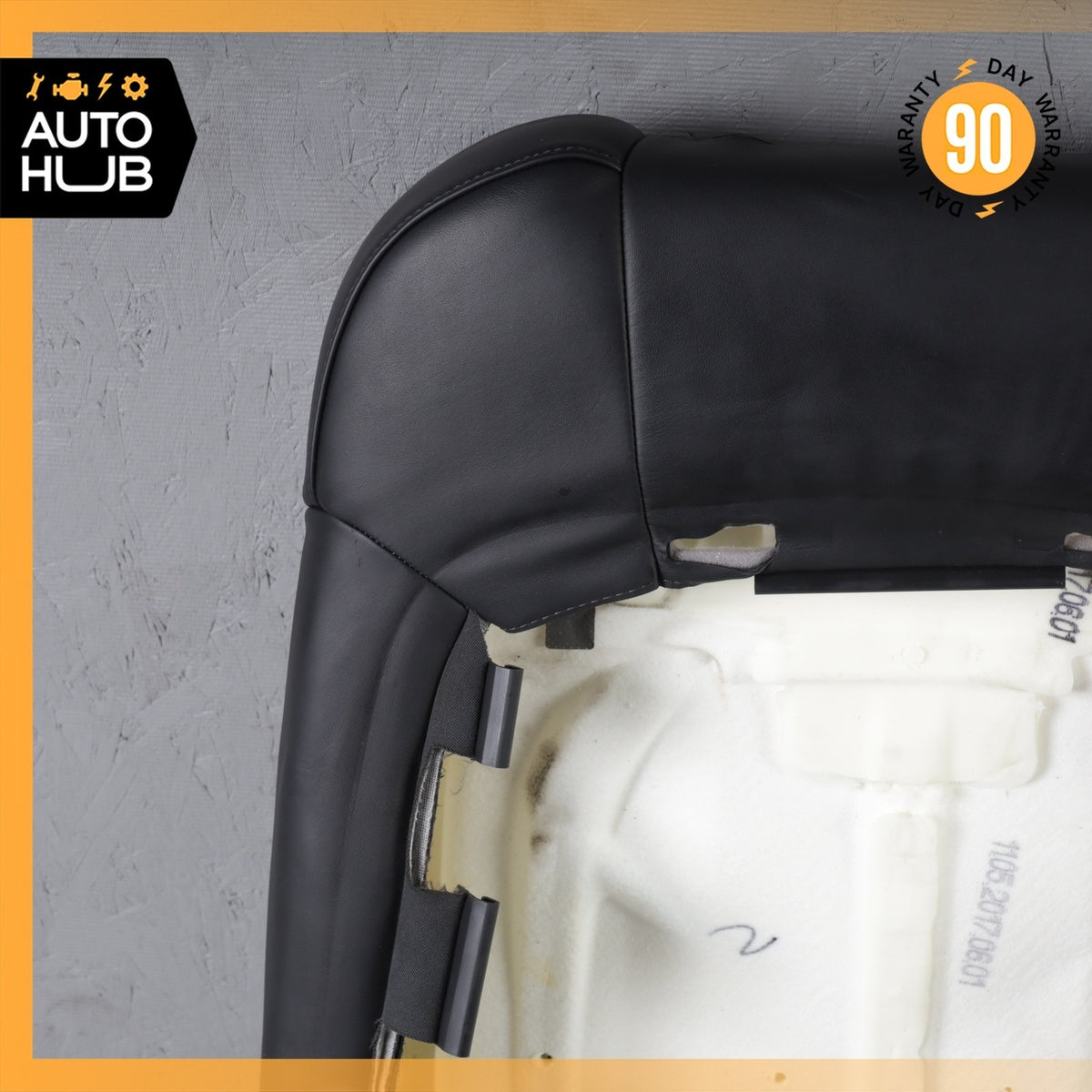 15-18 Porsche Macan 95B Front Left Side Seat Upper Cushion Leather Black OEM - photo 13