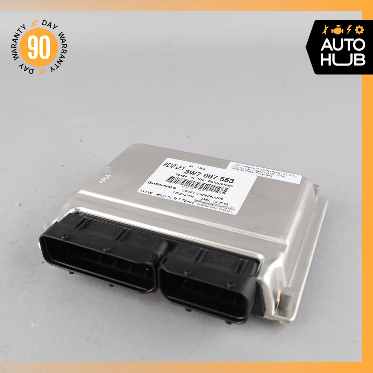 07-11 Bentley Continental GTC Convertible Air Suspension Control Module OEM - photo 2