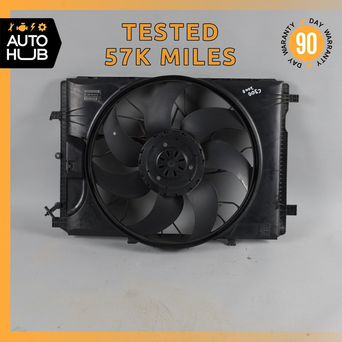 08-20 Mercedes W204 C300 E350 Engine Radiator Cooling Fan Motor Assembly OEM - photo 1