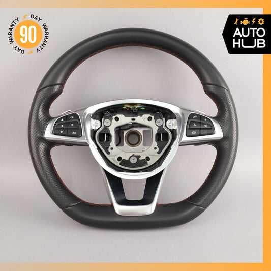 15-20 Mercedes W117 CLA250 AMG SL550 C300 Steering Wheel Flat Bottom OEM 58k - photo 1