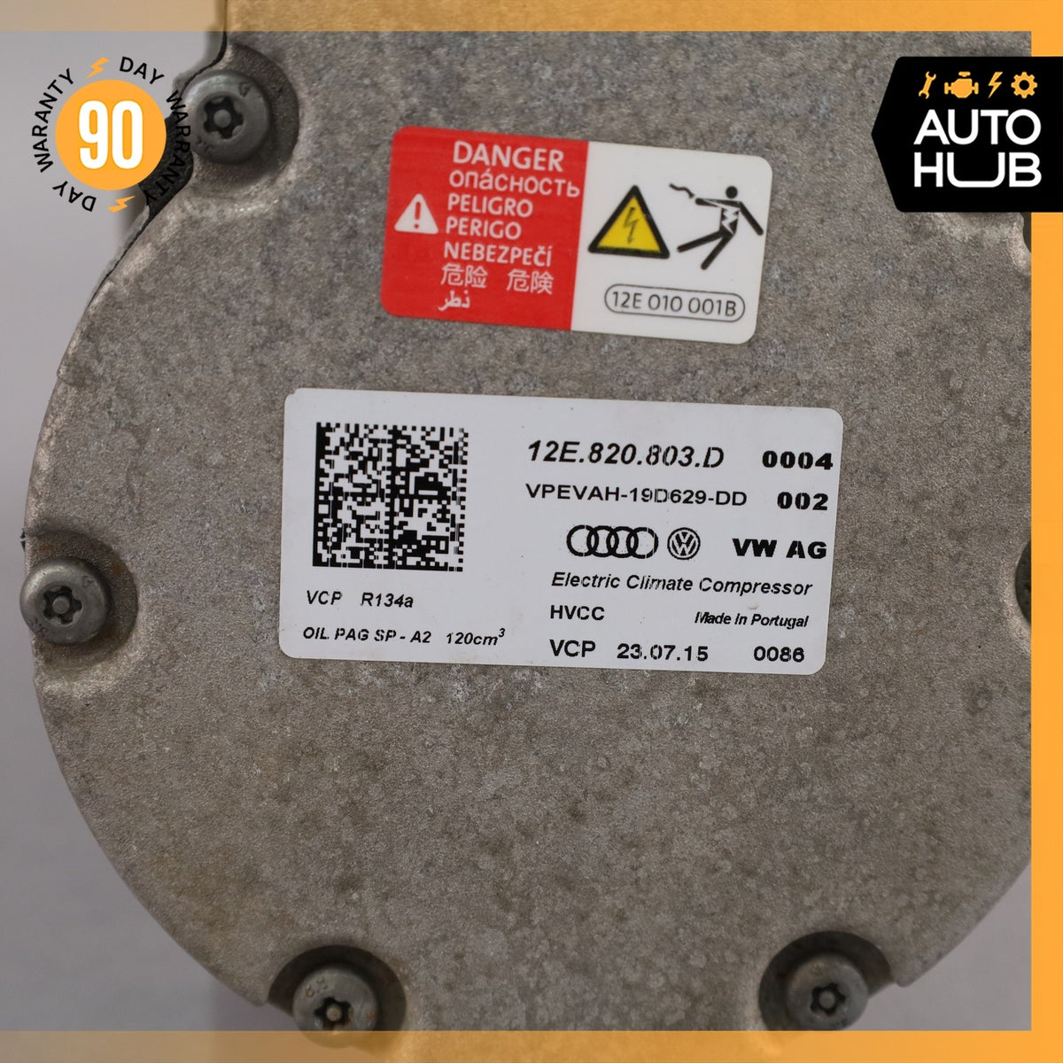 16-18 Audi 8V A3 E-Tron E-Hybrid A/C AC Air Conditioning Compressor OEM - photo 10