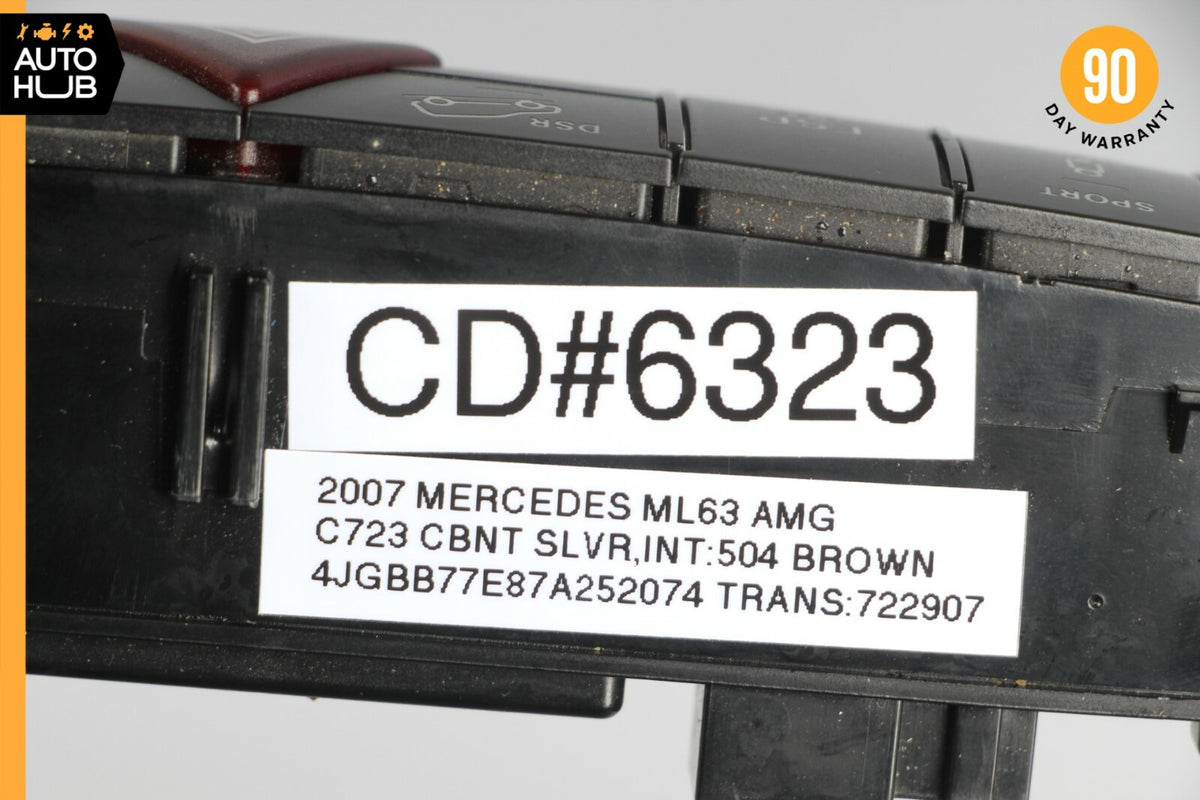 07-11 Mercedes W164 ML63 AMG Center Console Control Switch Panel 1648700358 OEM - photo 9