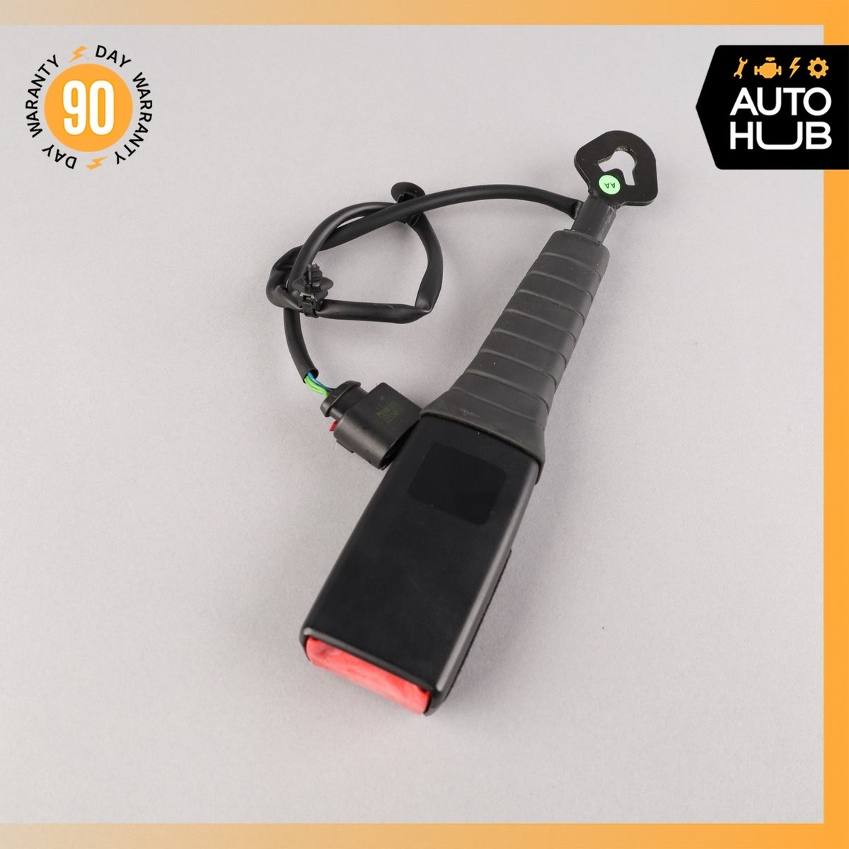 11-18 Porsche Cayenne 958 Front Right Seat Belt Buckle Black 7P0857756E OEM - photo 7
