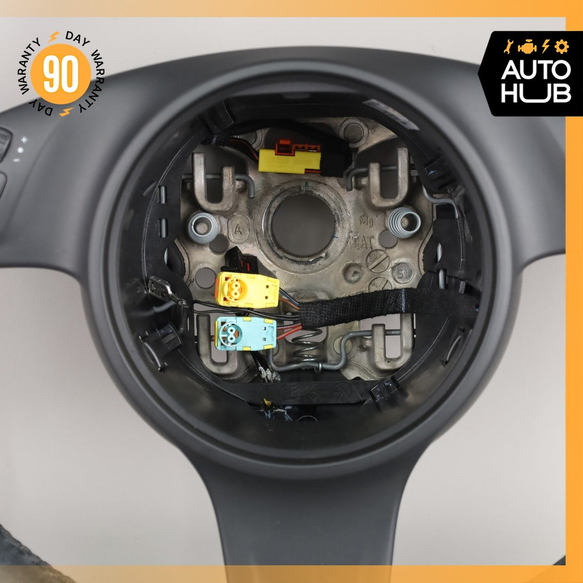 11-14 Porsche Cayenne 958 Steering Wheel w/ Paddle Shifters Black OEM - photo 8