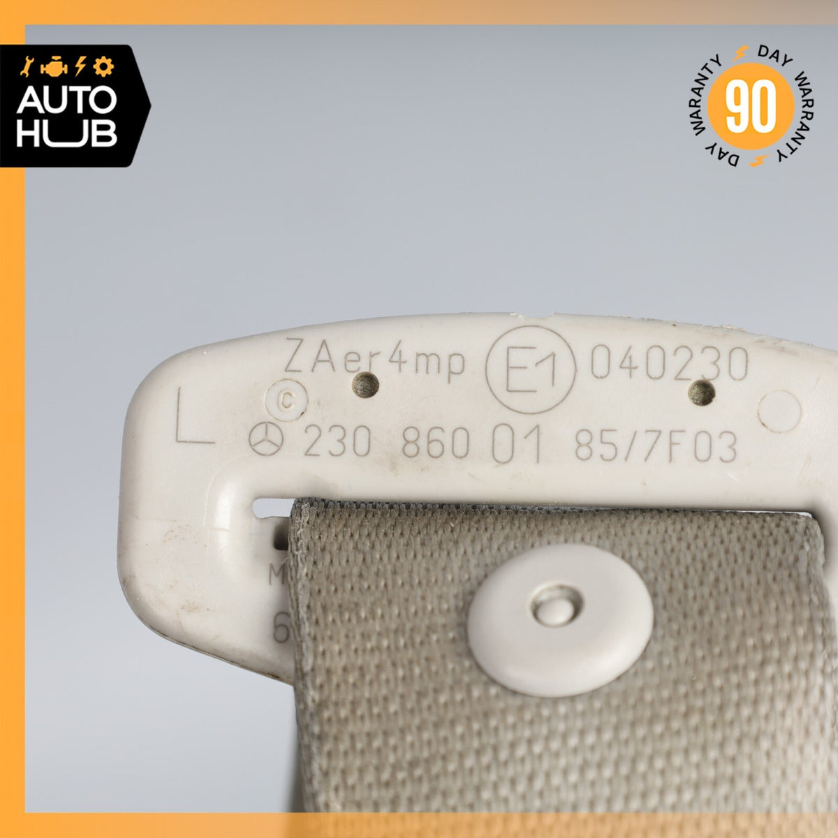 03-06 Mercedes R230 SL500 SL55 AMG Left Side Seat Belt Retractor Gray OEM - photo 12