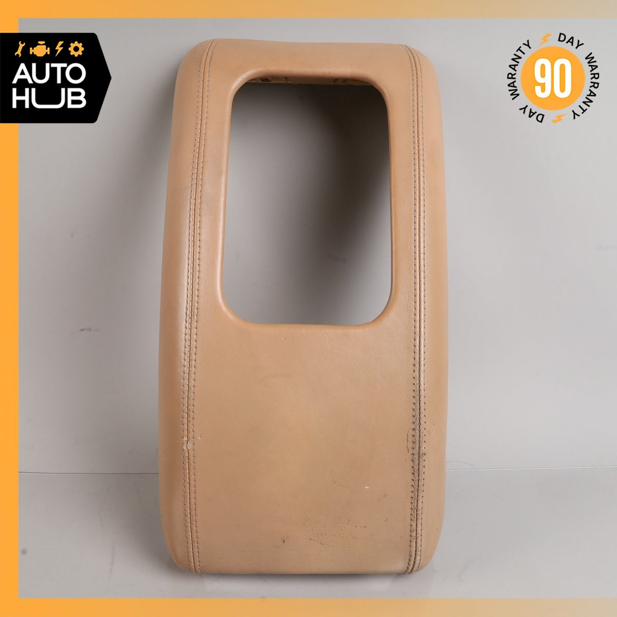 99-02 Bentley Arnage Center Console Arm Rest Armrest Cover Brown OEM 50k - photo 2