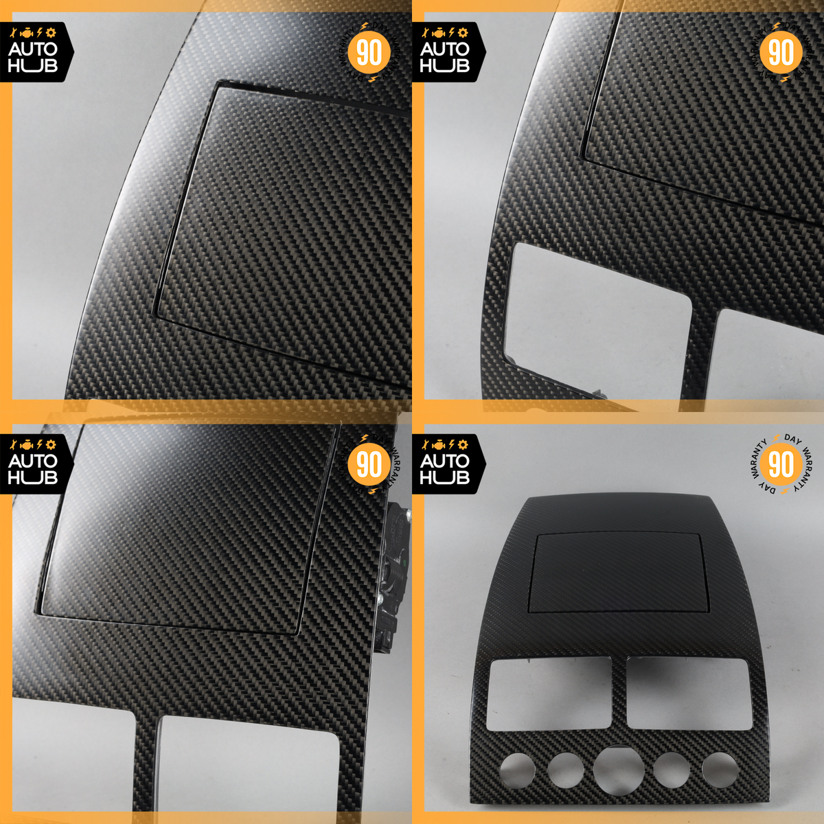 10-15 Aston Martin DB9 Rapide Center Console Navi Trim Bezel Panel Carbon OEM - photo 17