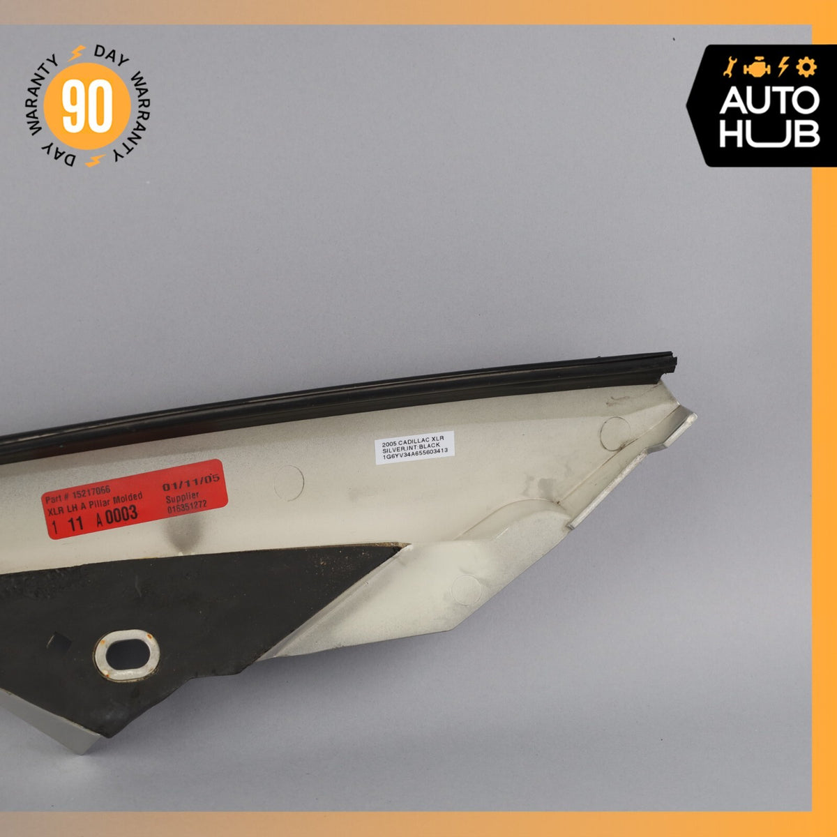 04-09 Cadillac XLR Front Left Driver Side Windshield A Pillar Molding Cover OEM - photo 8