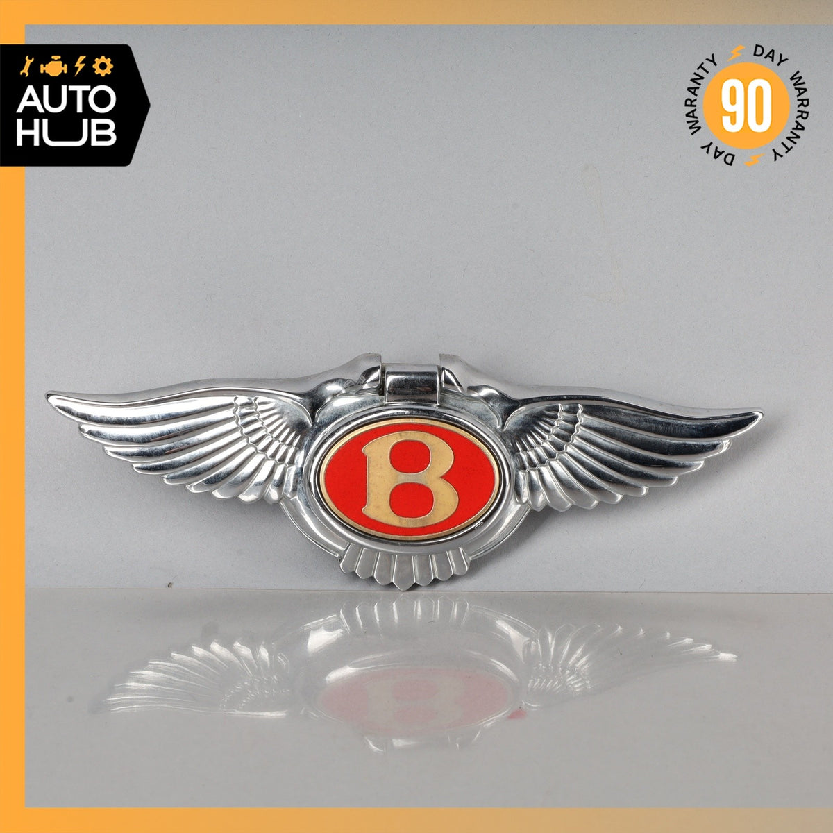 00-02 Bentley Arnage Trunk Lid Unlock Release Handle Emblem OEM 50k - photo 2