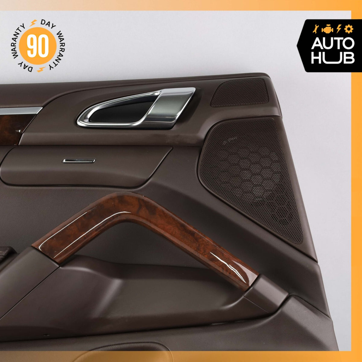 Porsche Cayenne 958 Hybrid S Rear Left Side Interior Door Panel Natur Leather - photo 3