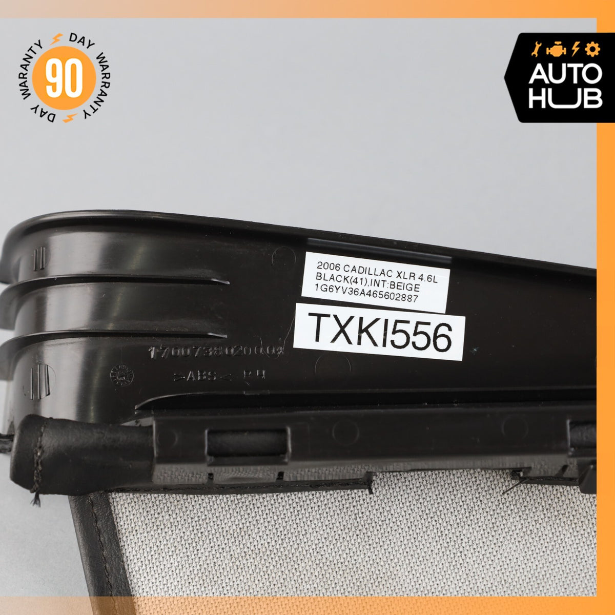 04-09 Cadillac XLR Right Passenger Side Quarter Glass Flap Black OEM - photo 12